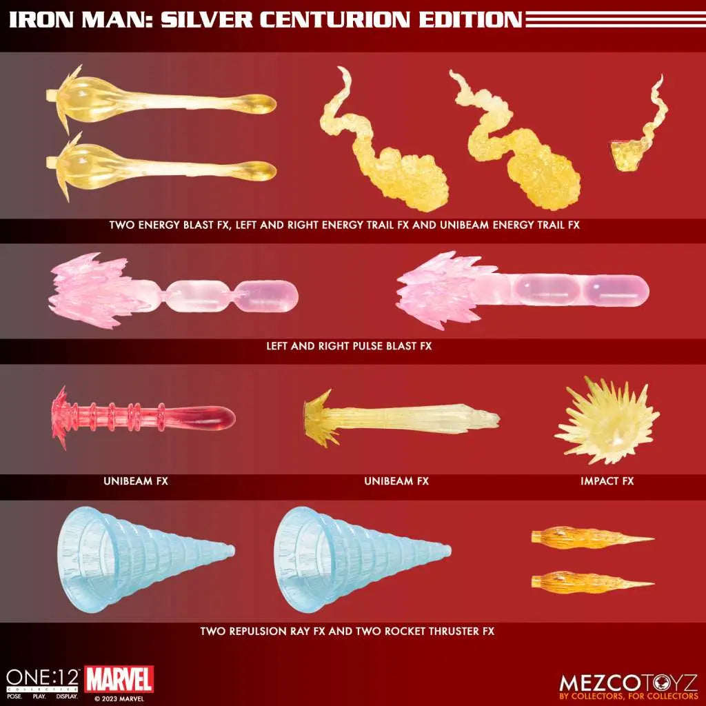 Marvel Figura 1/12 Iron Man (Silver Centurion Edition) 16 cm