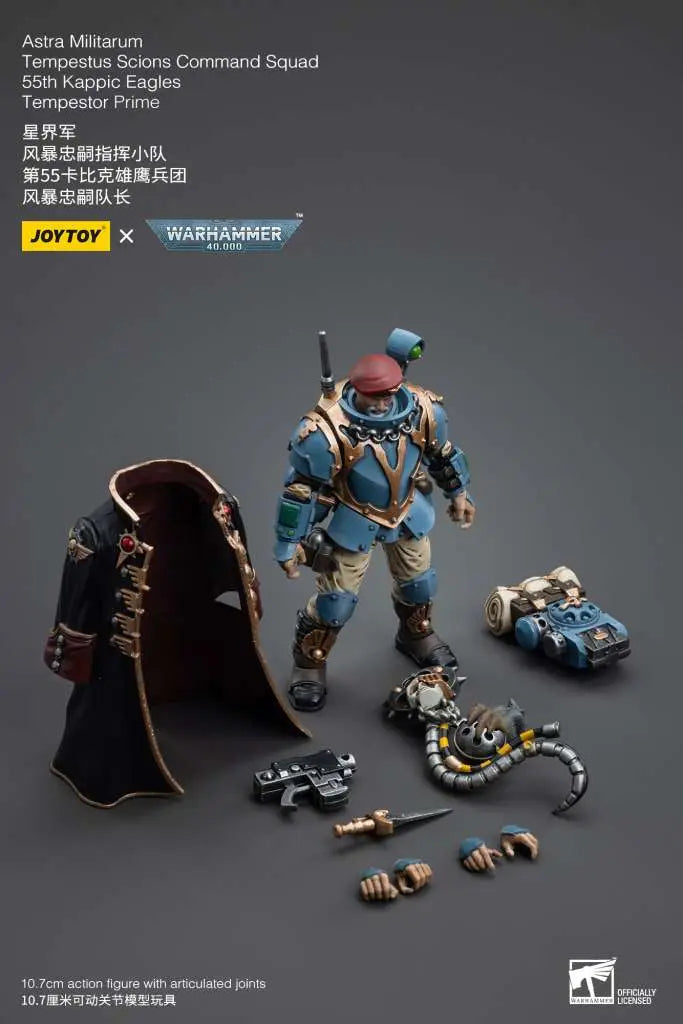 WH40K ASTRA MILITARUM TEMPESTUS SCIONS COMMAND SQUAD 55TH KAPPIC EAGLES TEMPESTOR PRIME