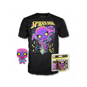 Pop tee marvel spiderman black light funko camiseta talla l