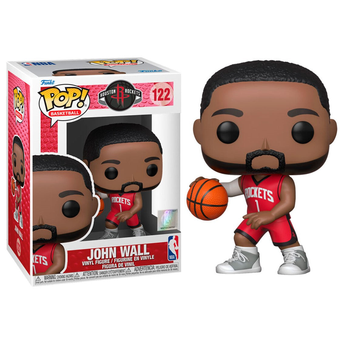 Funko pop deportes nba john wall houston rockets camiseta local