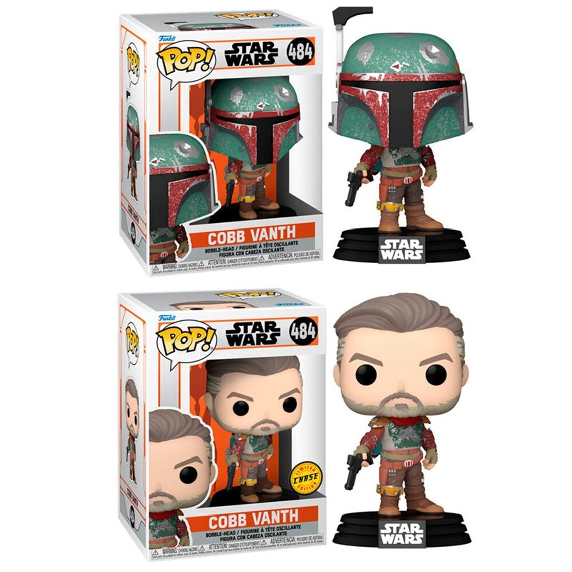 Funko pop star wars the mandalorian estilo boba fett marshal 54522