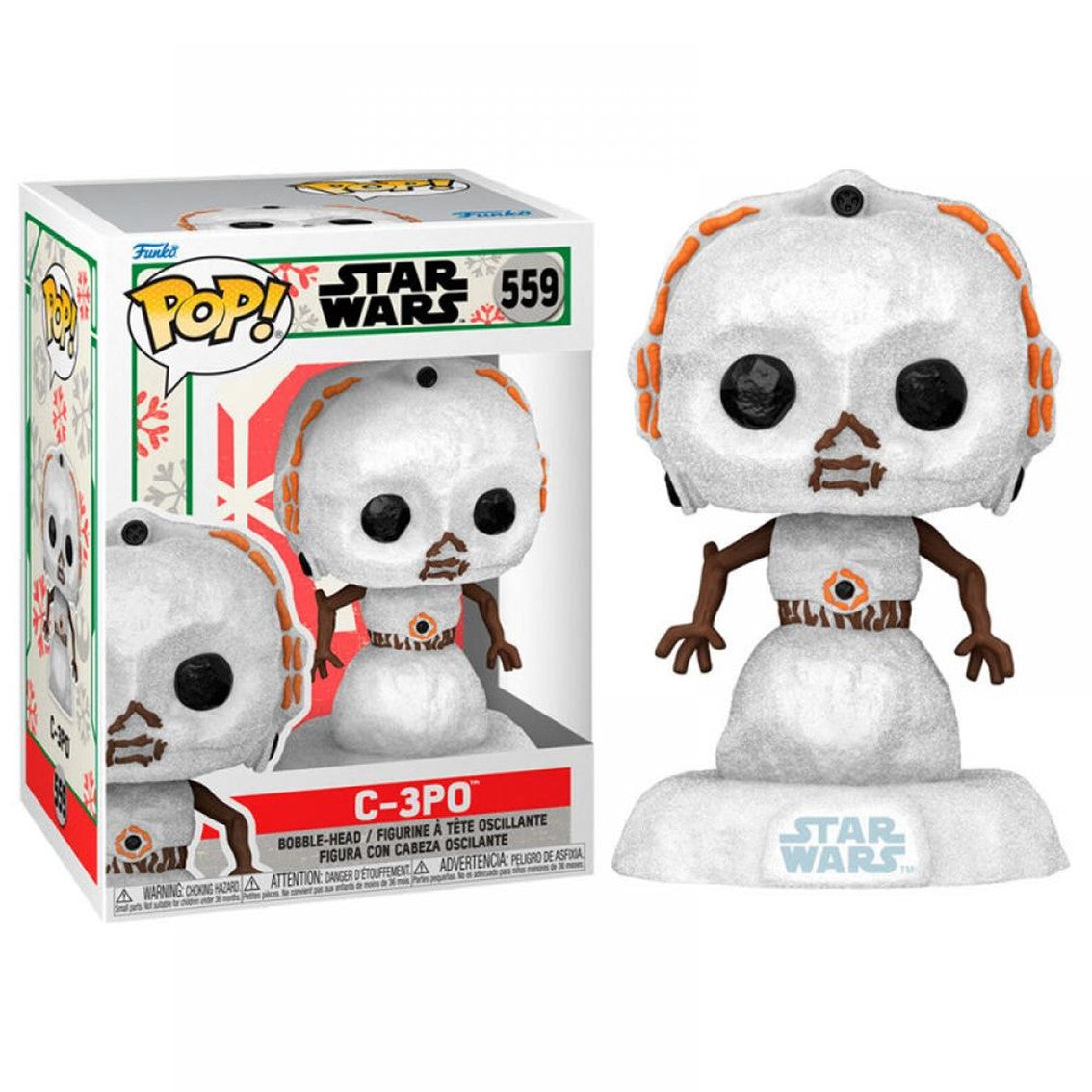 Star Wars Holiday 2022 Figura POP Heroes Vinyl C-3PO 9 cm