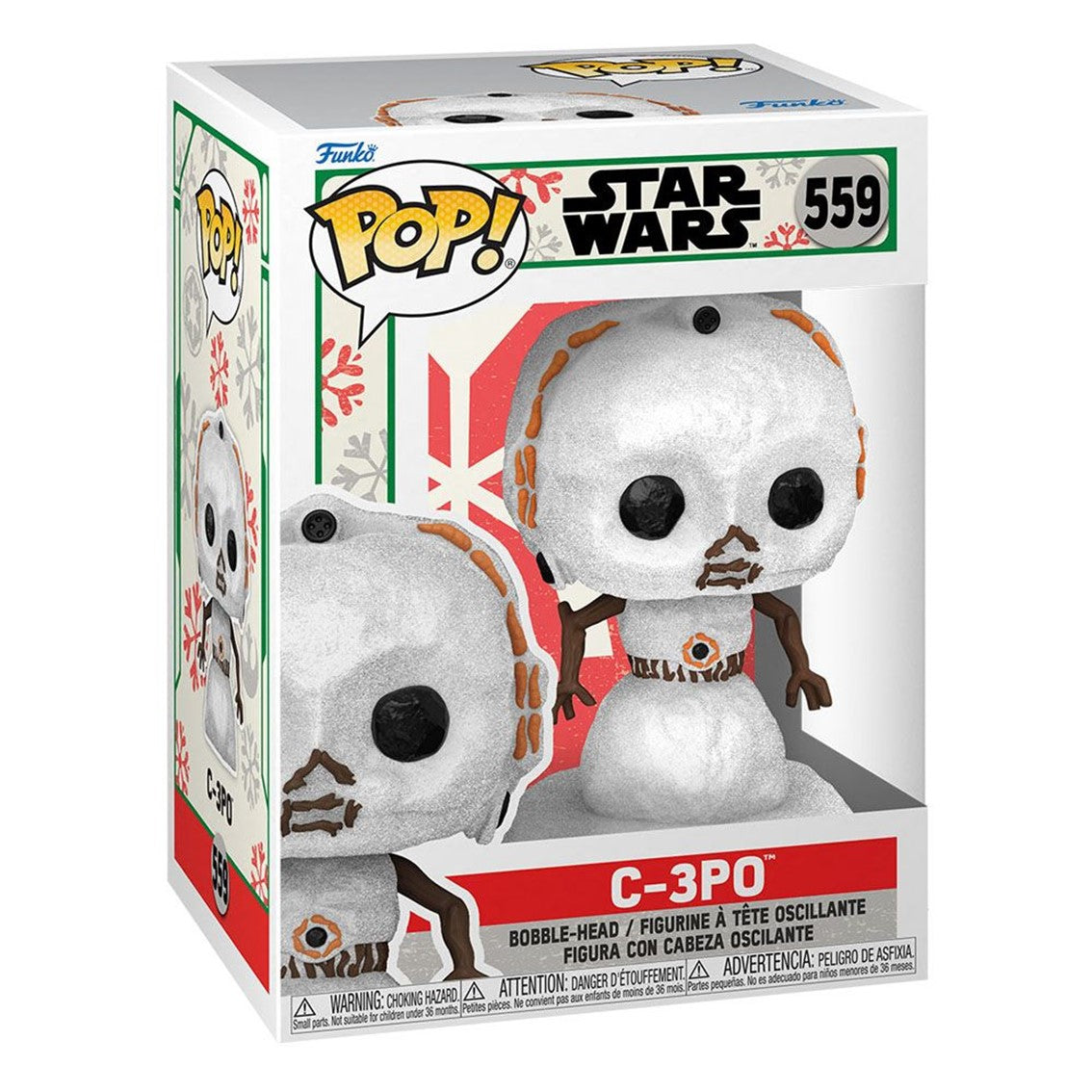 Star Wars Holiday 2022 Figura POP Heroes Vinyl C-3PO 9 cm
