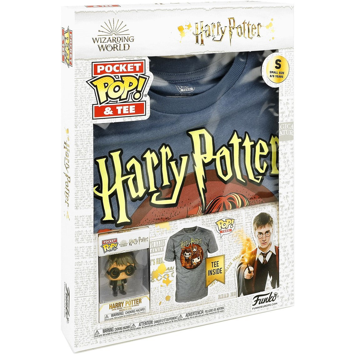 Pop tee harry potter funko camiseta trio talla s
