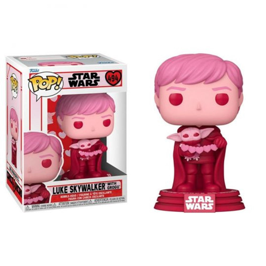 Funko pop star wars the mandalorian san valentin luke skywalker grogu Frikytopia