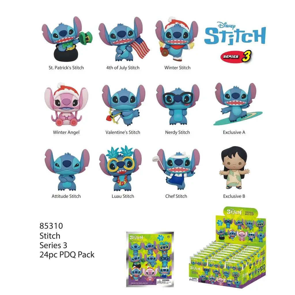 STITCH S3 Bolsa CLIP BLIND Caja DISPLAY (24) Frikytopia
