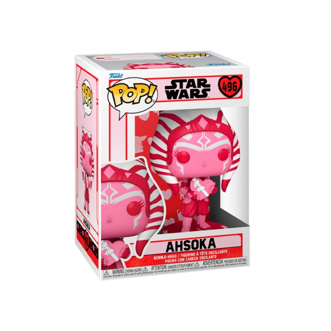 Star Wars Valentines POP Star Wars Vinyl Figura Ahsoka 9 cm