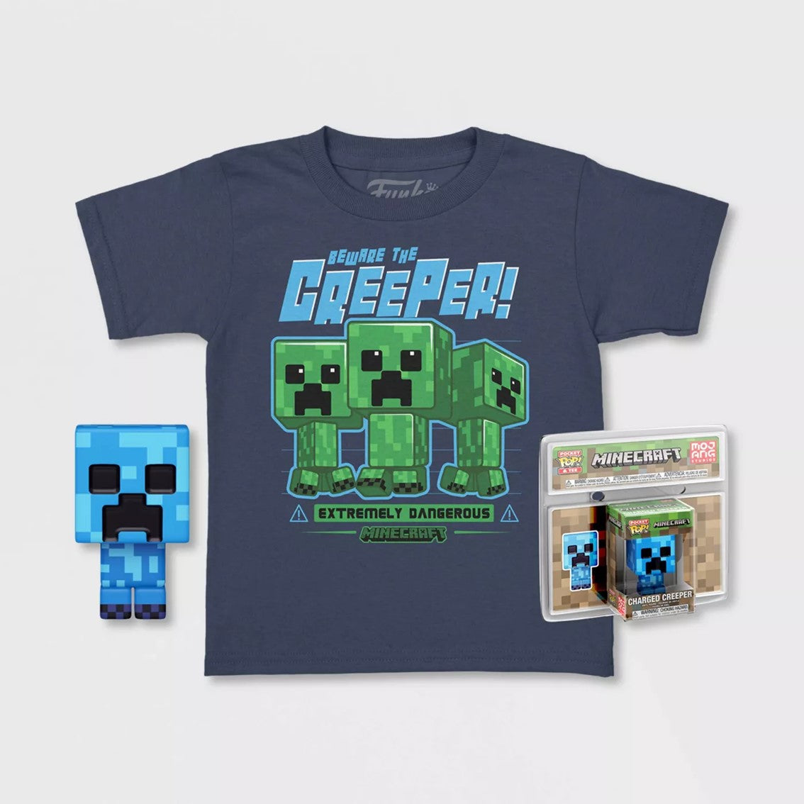 Pop tee minecraft charged creeper funko camiseta talla l Frikytopia