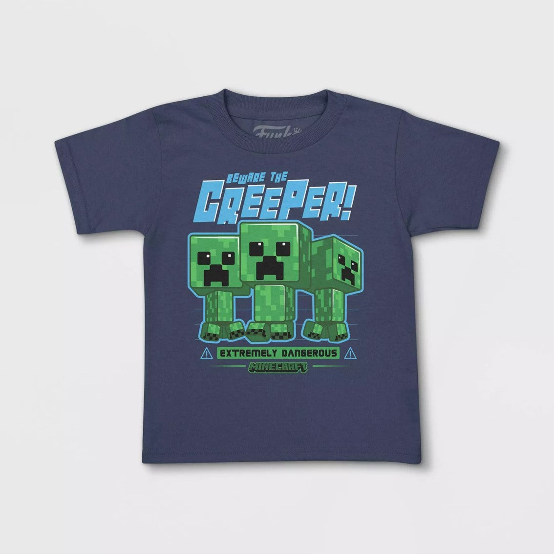 Pop tee minecraft charged creeper funko camiseta talla l