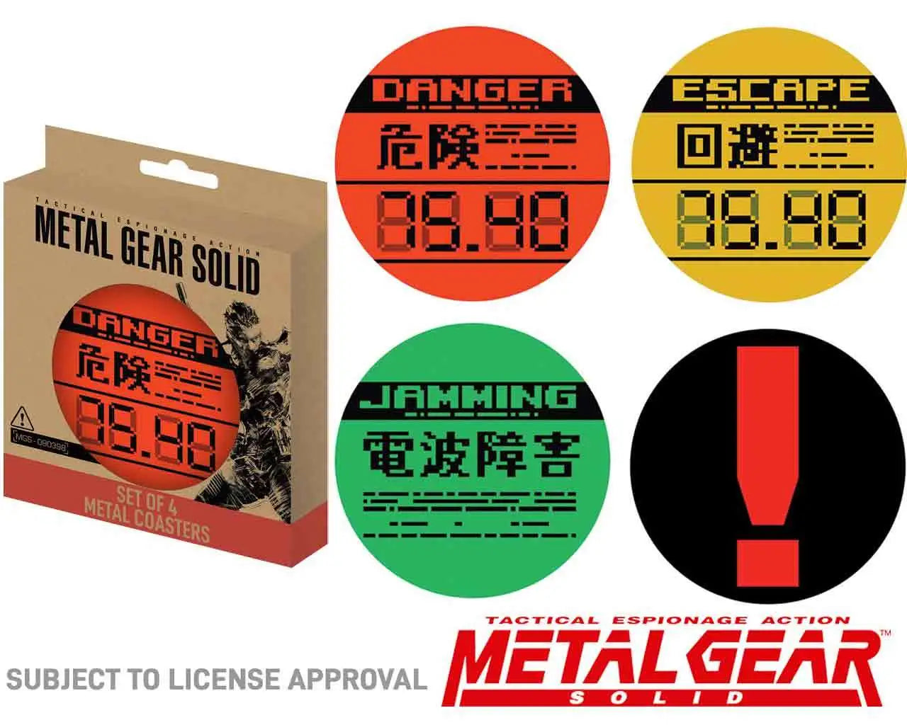 Metal Gear Solid Pack de 4 Posavasos