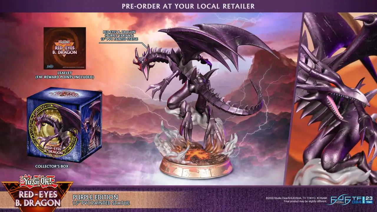 YU-GI-OH! RED-EYES B.DRAGON PURPLE EDITION