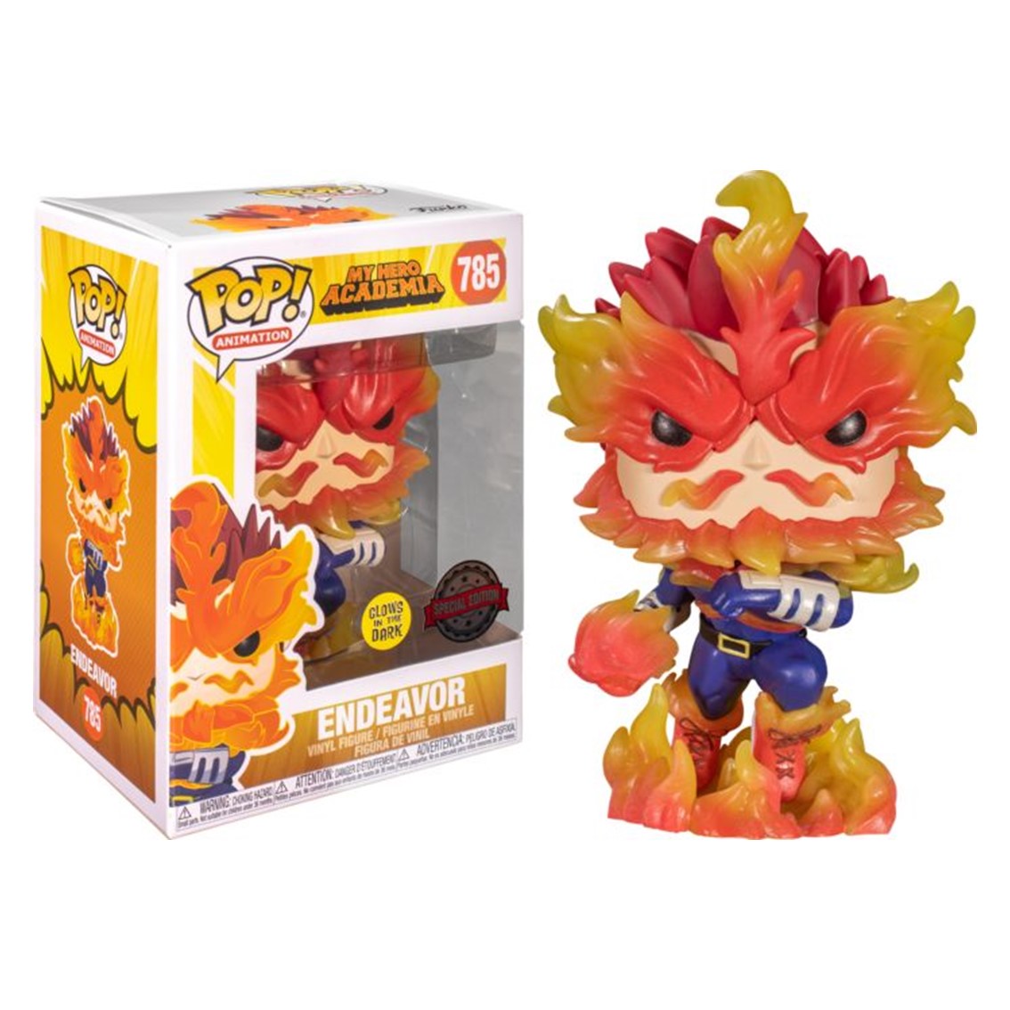 Funko pop my hero academia endeavor brillo en la oscuridad exclusivo 49672 Frikytopia