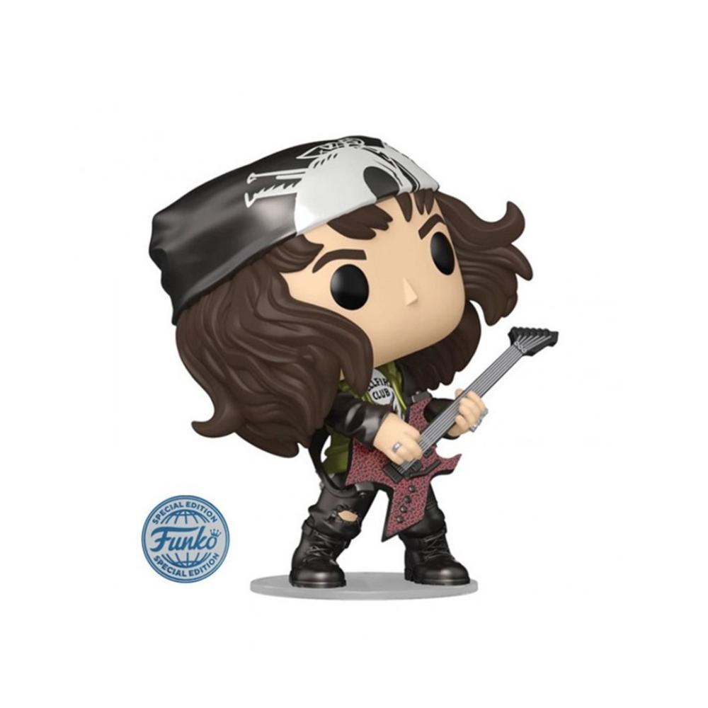 Funko pop series tv stranger things eddie con guitarra efecto metalico