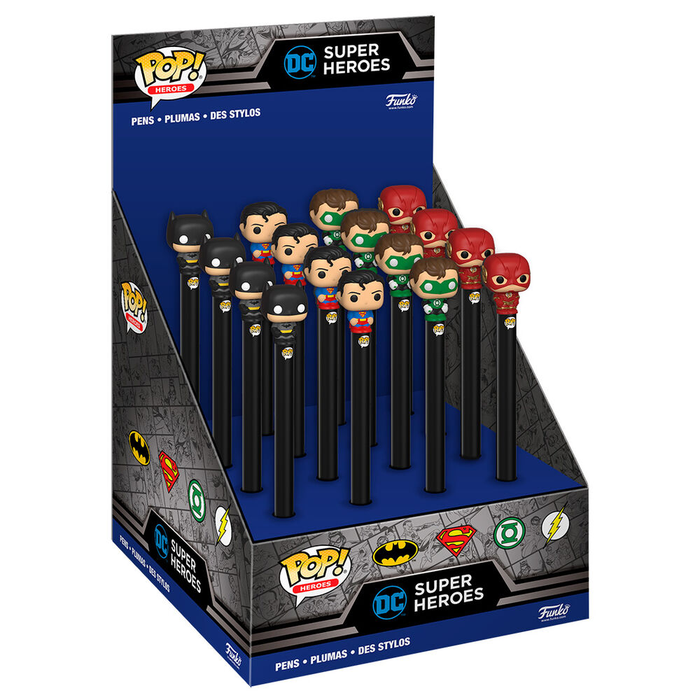 Funko pop pen topper boligrafo dc comics 1 unidad aleatoria batman superman
