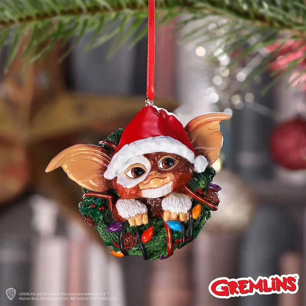 GREMLINS GIZMO IN WREATH HANGING ORNAMENT Frikytopia
