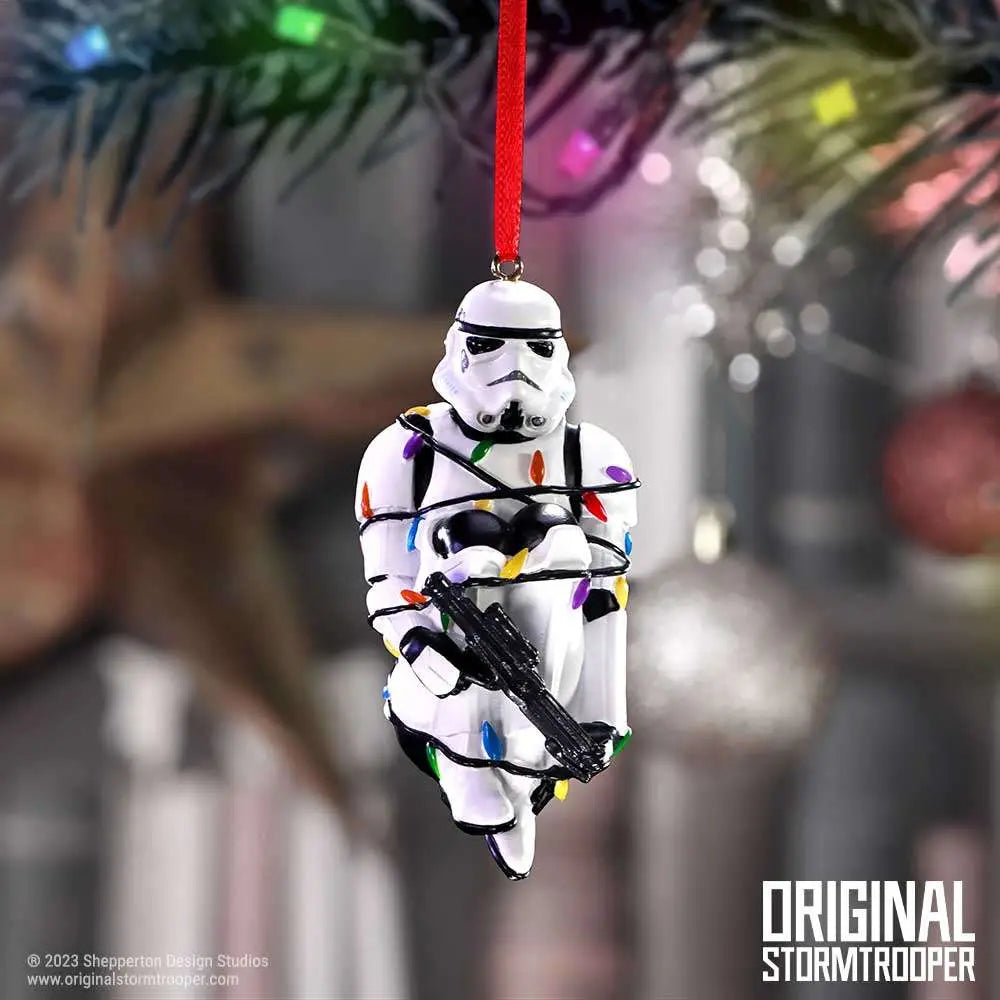 STORMTROOPER IN FAIRY LIGHTS DECORATIVE HANGING ORNAMENT Frikytopia
