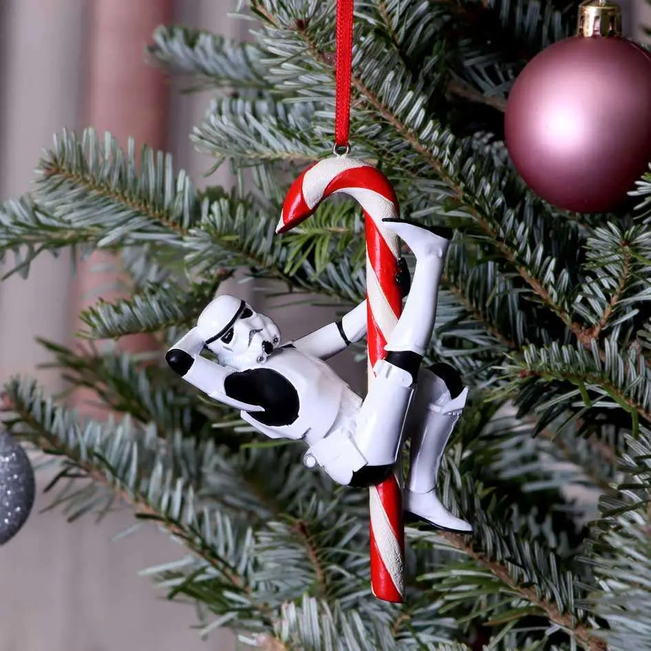 STORMTROOPER CANDY CANE HANGING ORNAMENT Frikytopia