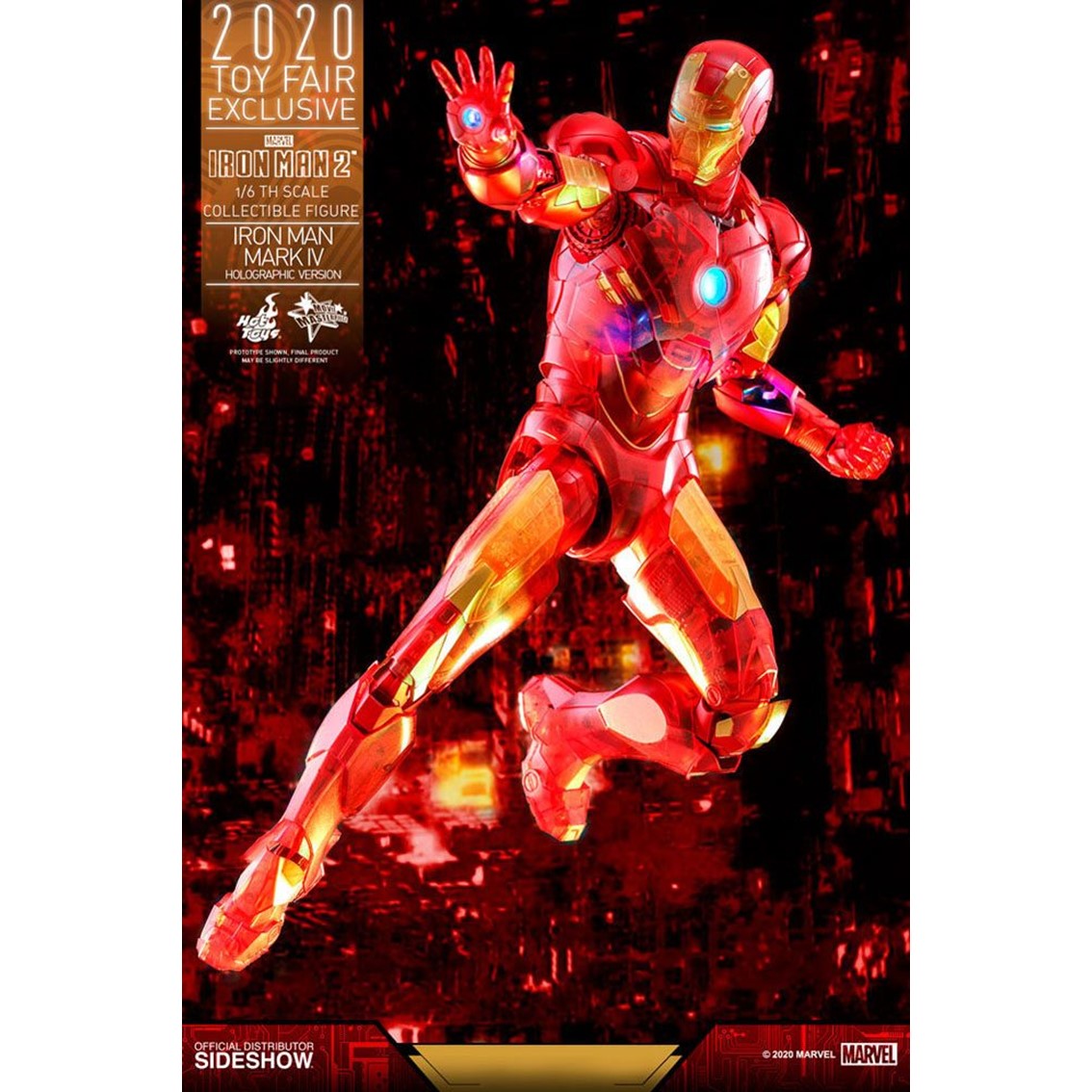 Figura hot toys marvel avengers vengadores iron man 2 mm 1 6 iron man