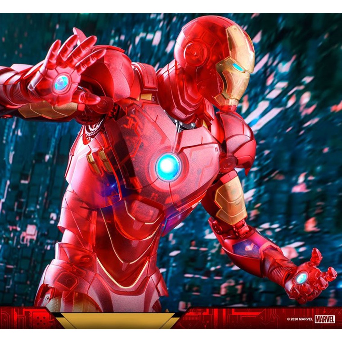 Figura hot toys marvel avengers vengadores iron man 2 mm 1 6 iron man