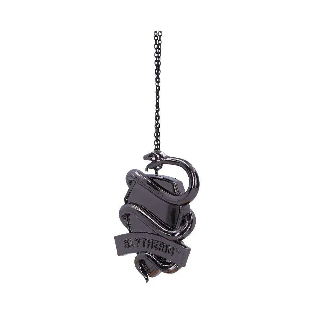 HARRY POTTER SLYTHERIN CREST SILVER HANGING ORNAMENT