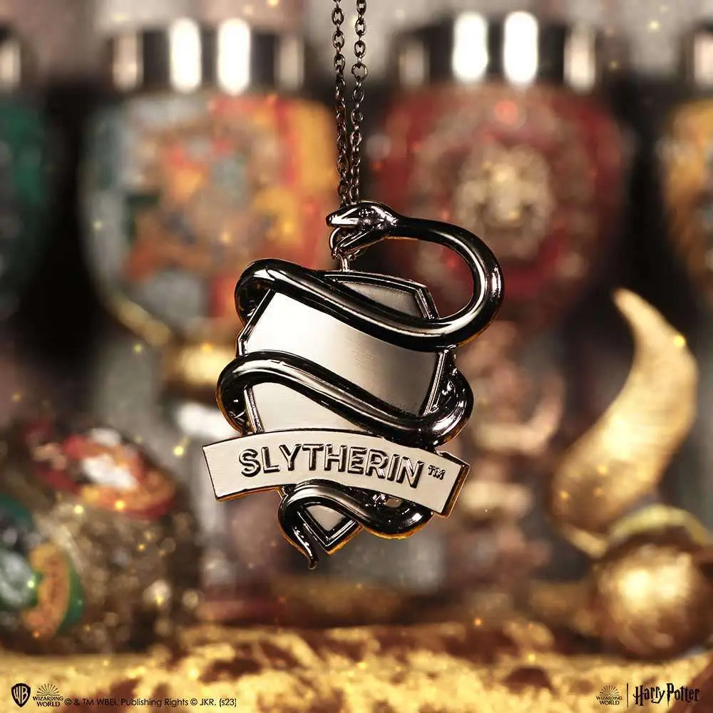 HARRY POTTER SLYTHERIN CREST SILVER HANGING ORNAMENT Frikytopia