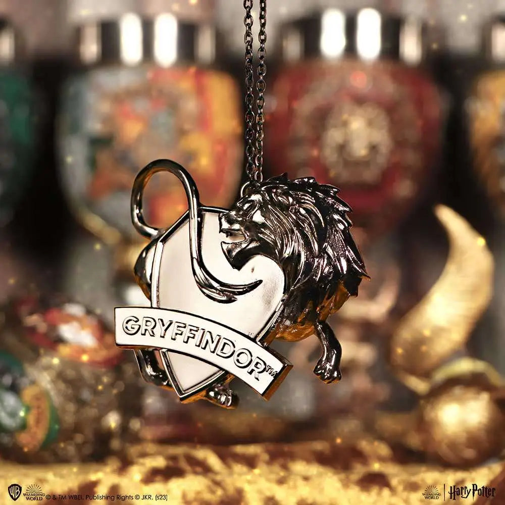 HARRY POTTER GRYFFINDOR CREST SILVER HANGING ORNAMENT Frikytopia