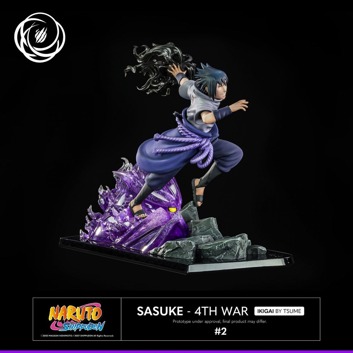 Figura tsume art naruto shippuden sasuke uchiha 4th war resina escala 1 6