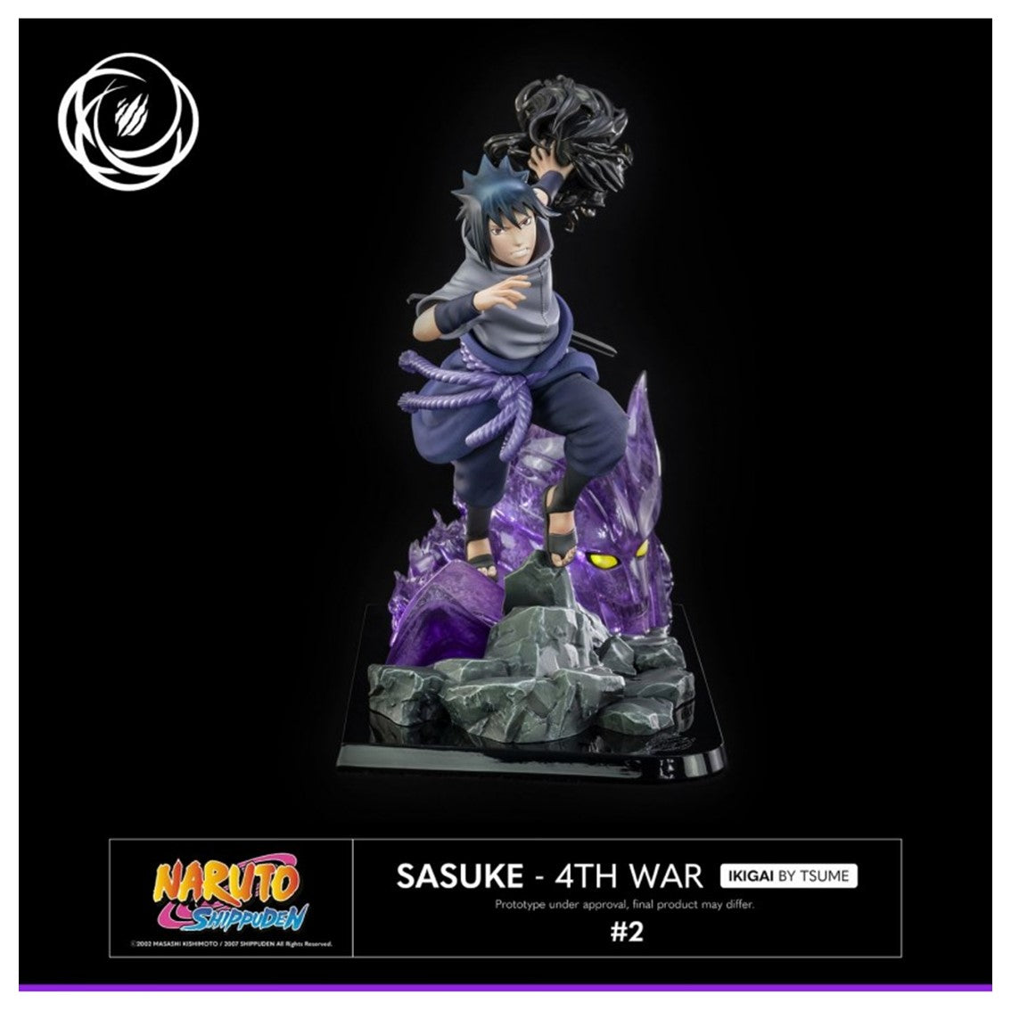 Figura tsume art naruto shippuden sasuke uchiha 4th war resina escala 1 6