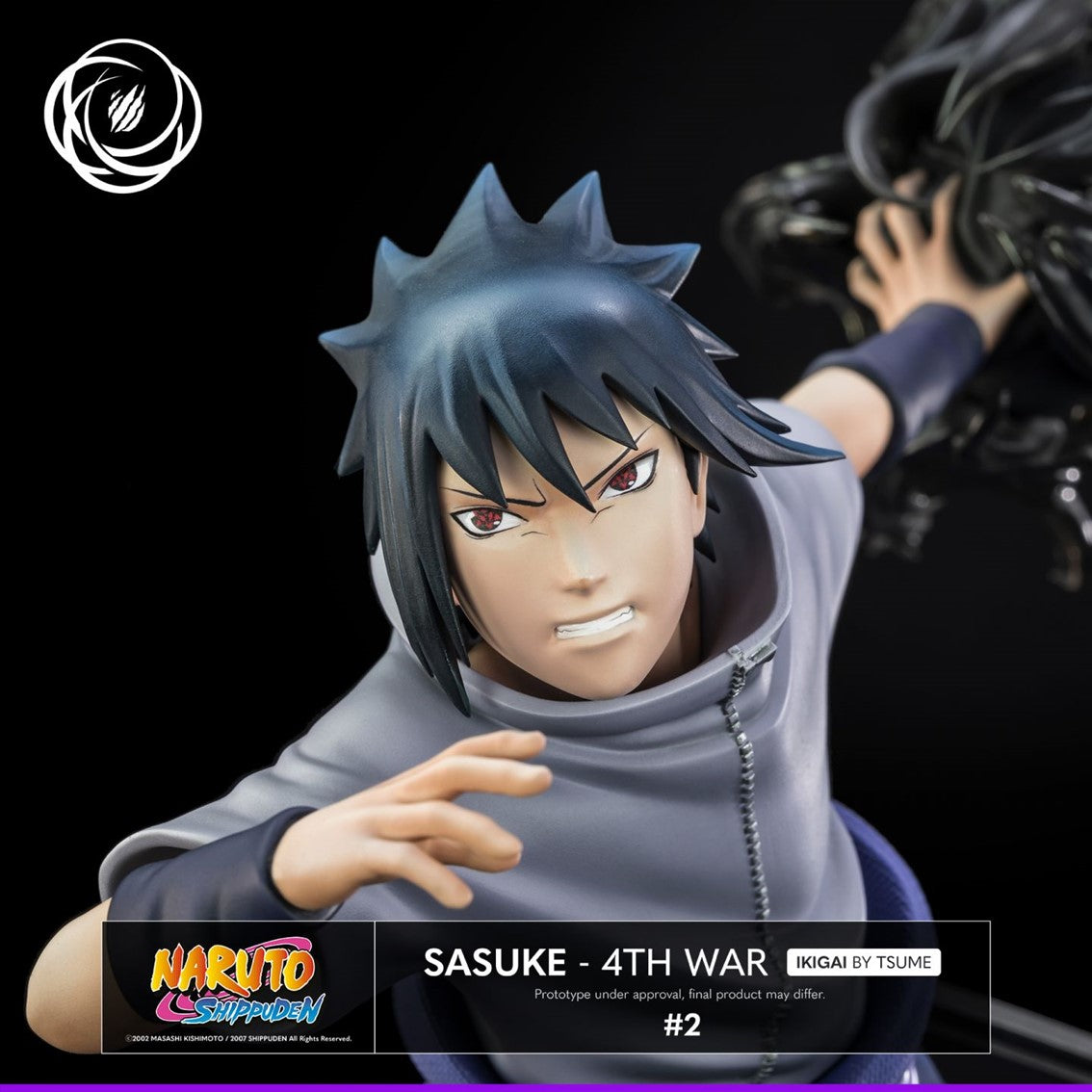 Figura tsume art naruto shippuden sasuke uchiha 4th war resina escala 1 6