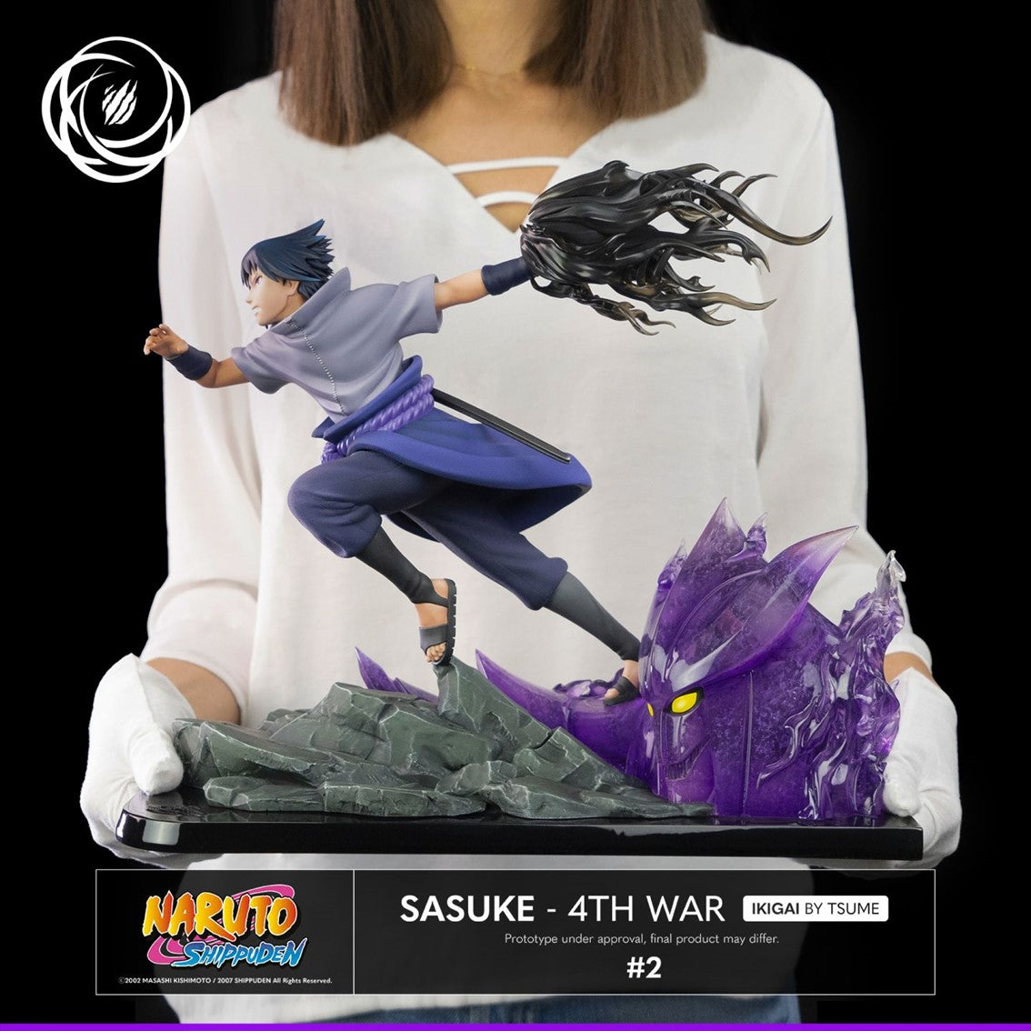 Figura tsume art naruto shippuden sasuke uchiha 4th war resina escala 1 6