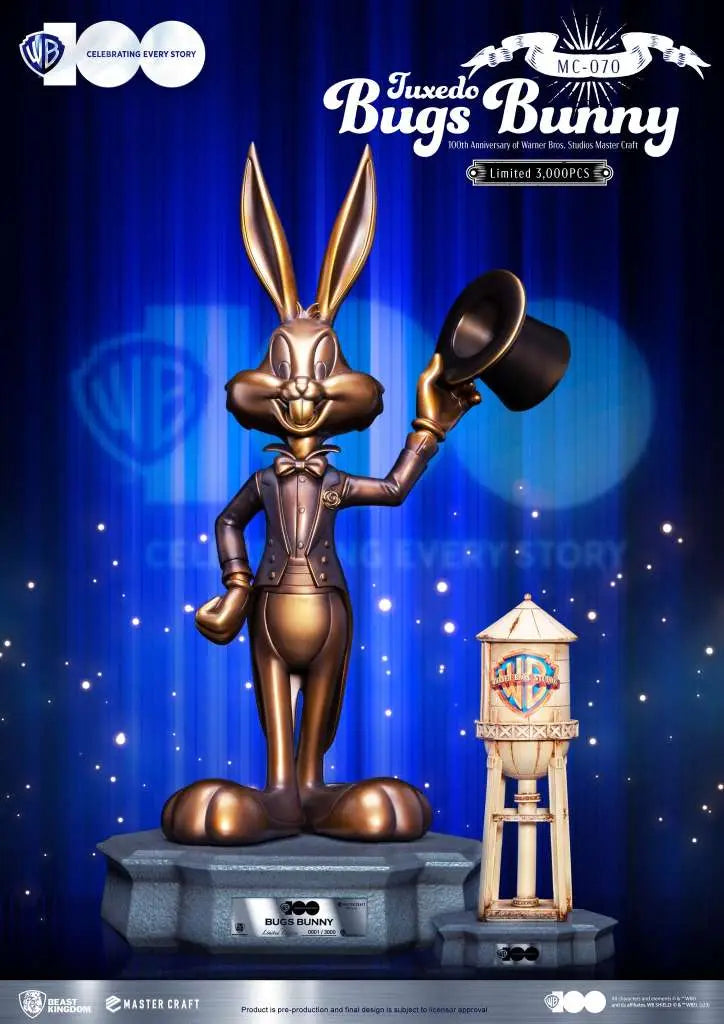 WARNER BROS STUDIOS 100TH ANN. TUXEDO BUGS BUNNY MASTERCRAFT Frikytopia