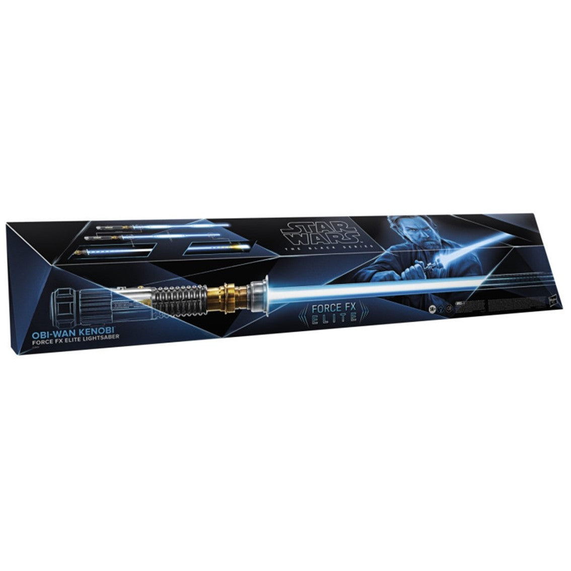 Replica hasbro star wars black series force fx elite obi wan sable laser