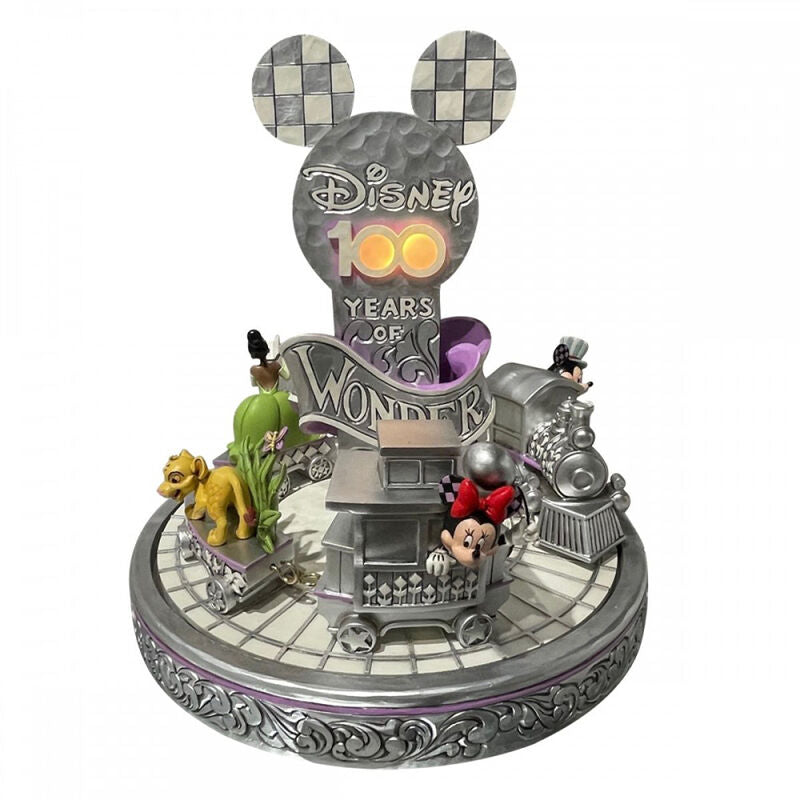 Figura decorativa enesco disney 100 mickey minnie tren Frikytopia