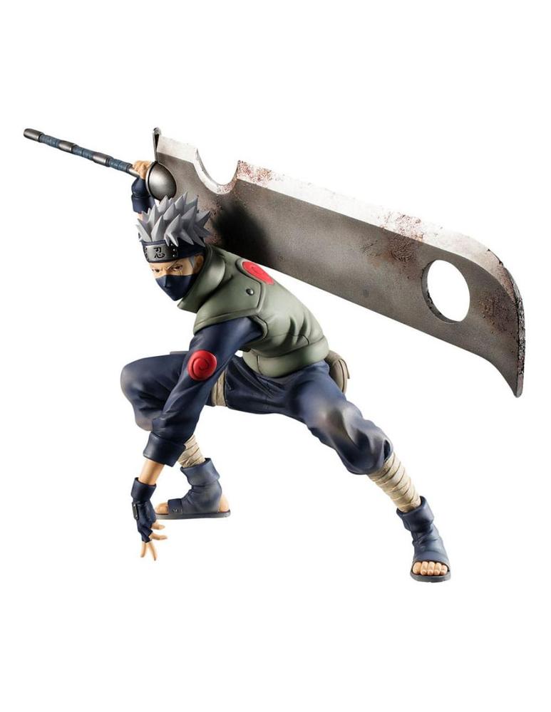 Figura megahouse gem series naruto kakashi hatake great ninja war 15th aniversario