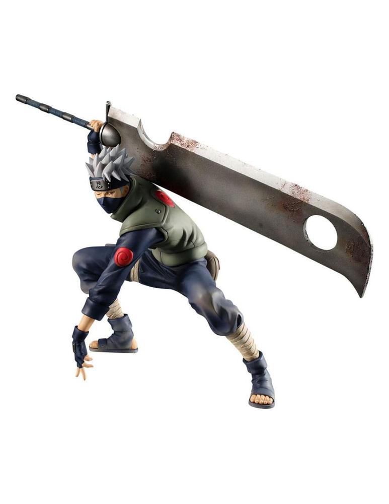 Figura megahouse gem series naruto kakashi hatake great ninja war 15th aniversario