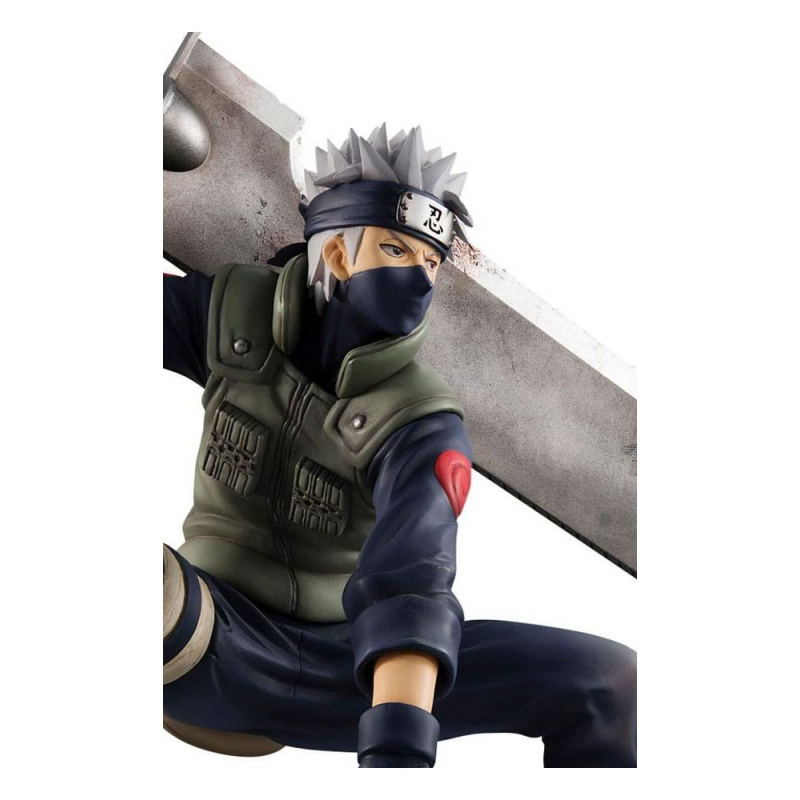 Figura megahouse gem series naruto kakashi hatake great ninja war 15th aniversario
