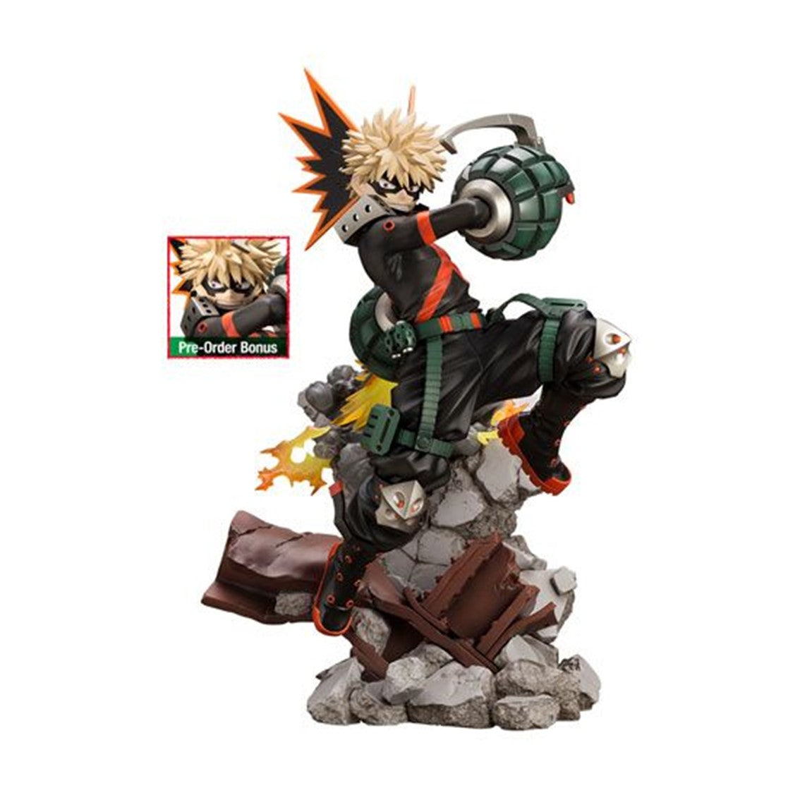 Figura kotobukiya my hero academia artfxj katsuki bakugo ver 2 bonus edition