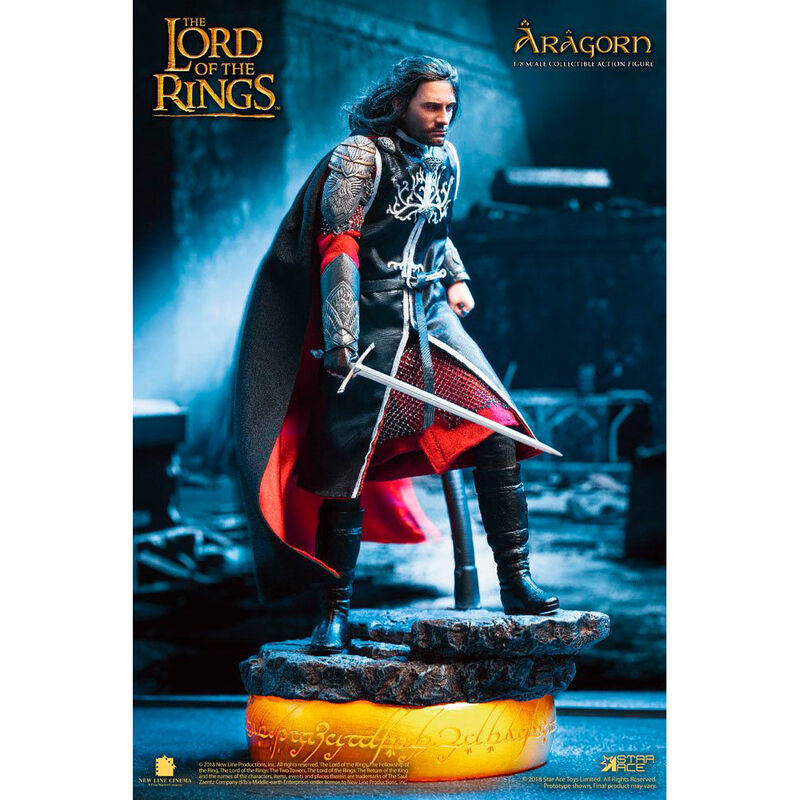 Figura star ace el senor de los anillos aragorn 2 0 version deluxe real master series