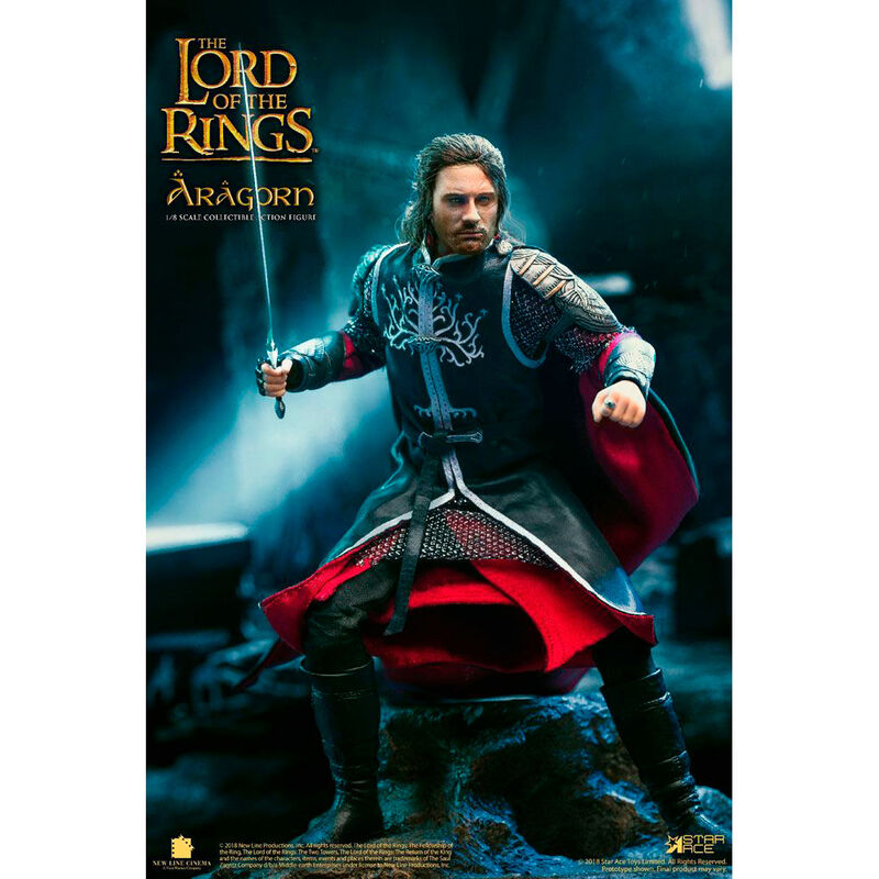 Figura star ace el senor de los anillos aragorn 2 0 version deluxe real master series