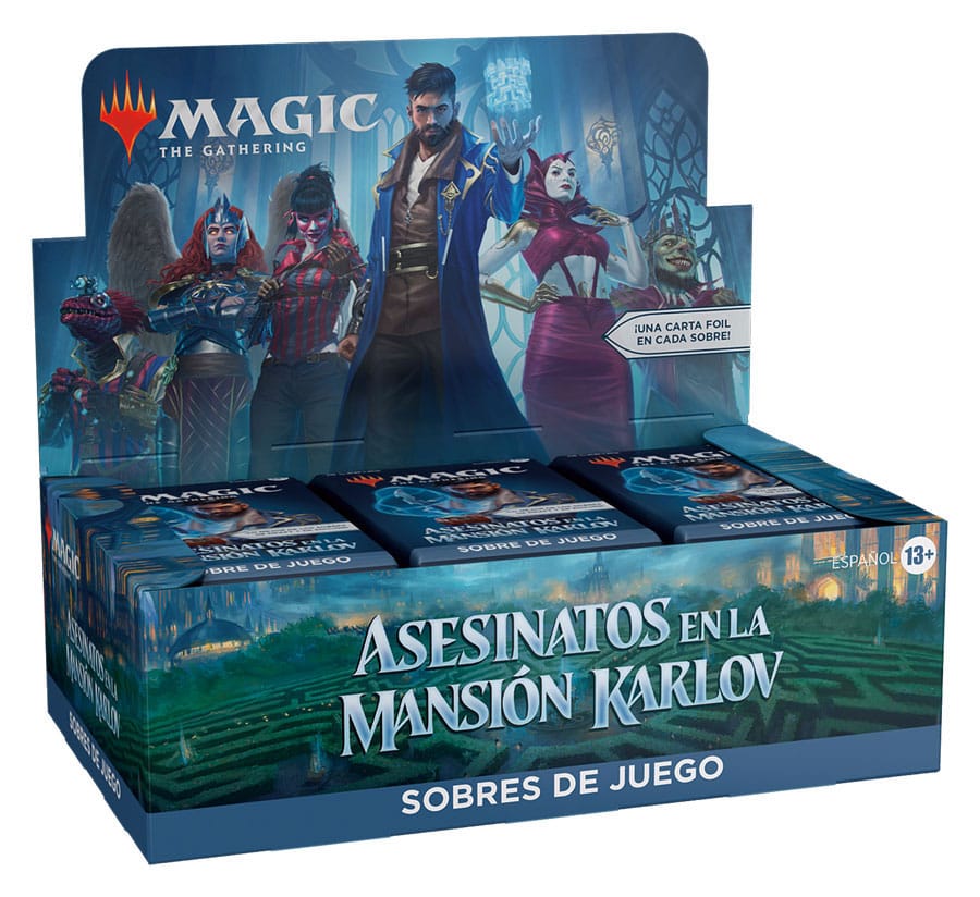 Caja de sobres magic the gathering sobres de juego asesinatos en la mansion karlov