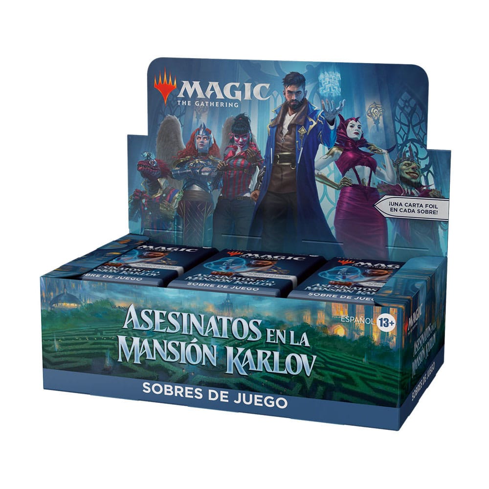 Caja de sobres magic the gathering sobres de juego asesinatos en la mansion karlov