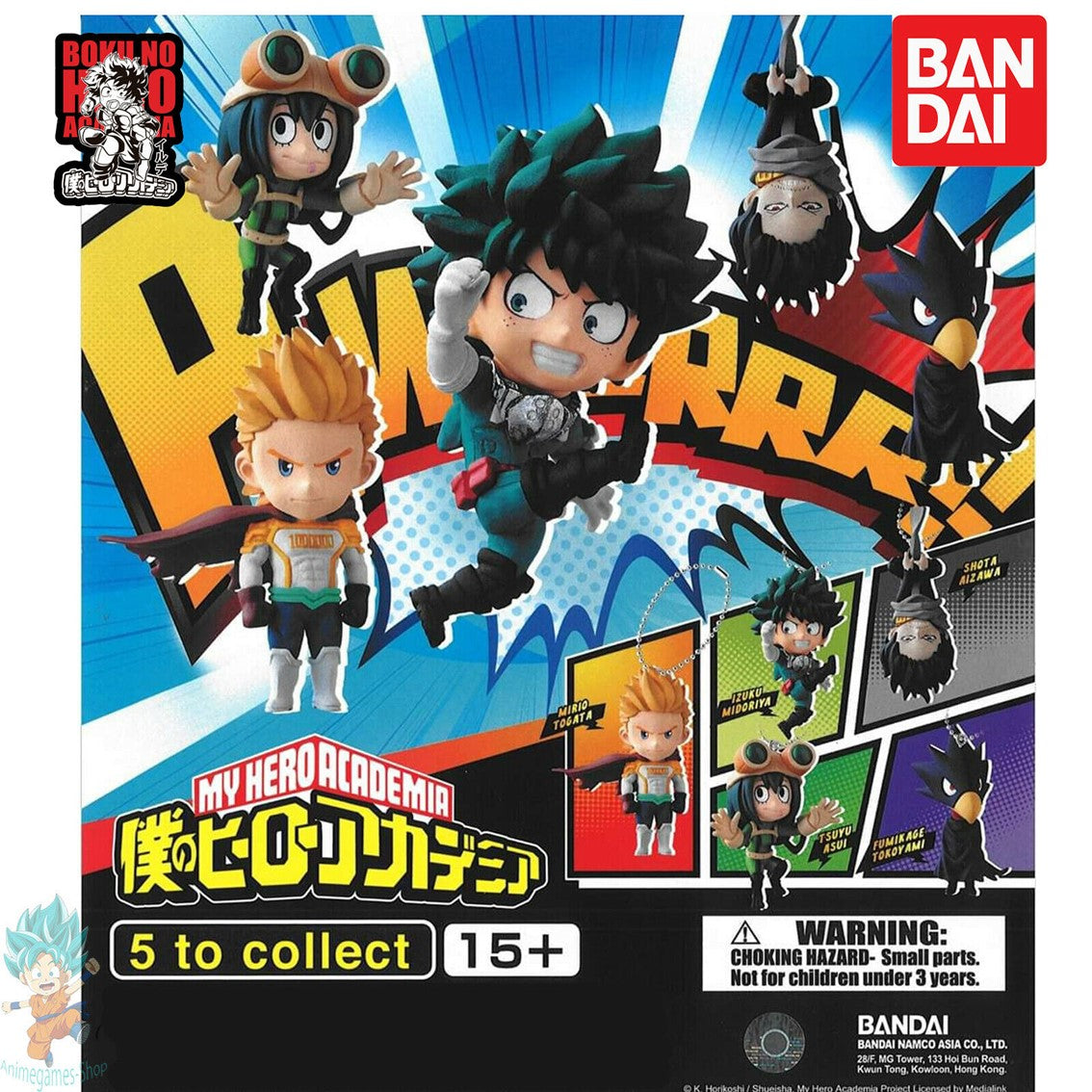 Set gashapon my hero academia llavero deformed mascot smash vol 2 bandai