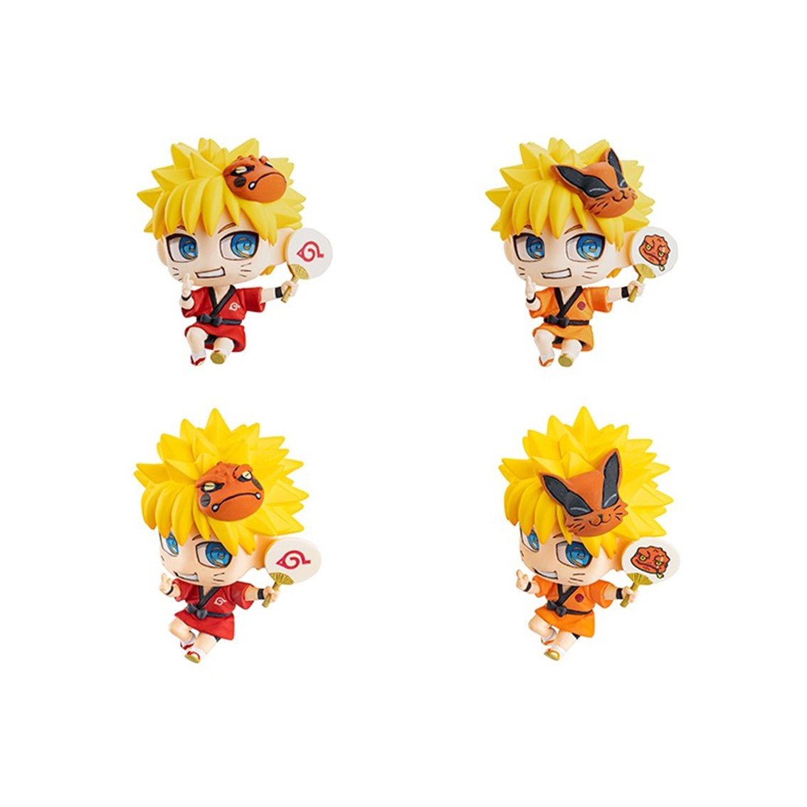 Set figuras con postales megahouse naruto shippuden petit chara land