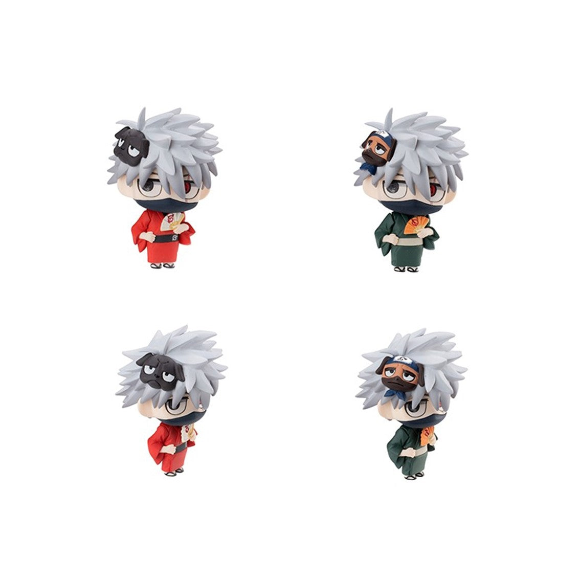 Set figuras con postales megahouse naruto shippuden petit chara land