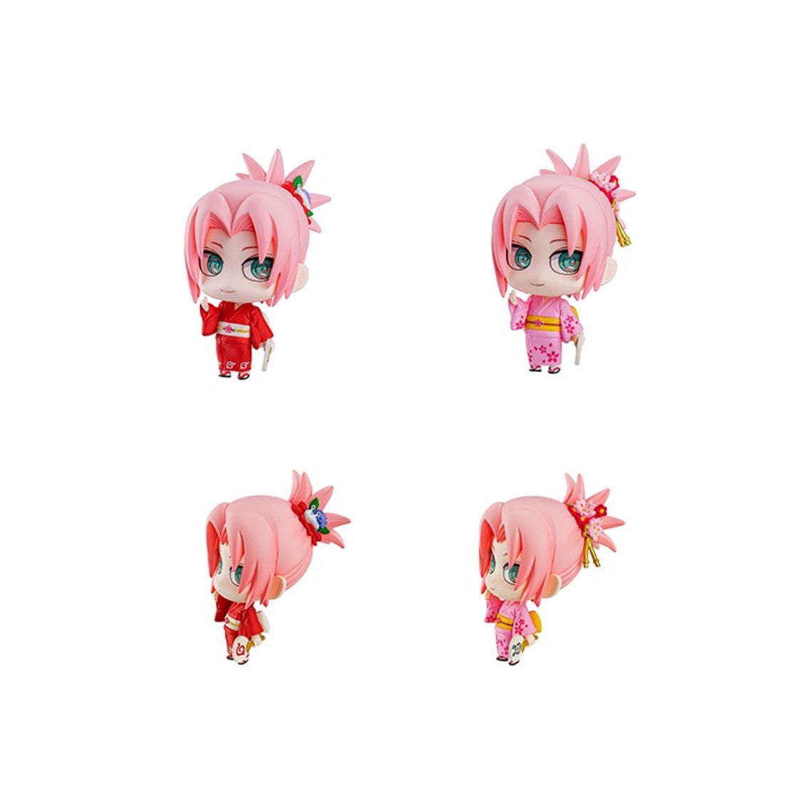 Set figuras con postales megahouse naruto shippuden petit chara land