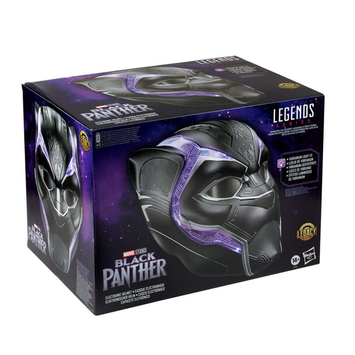 Replica hasbro black panther mascara black panther