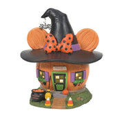 Figura decorativa enesco disney mickey minnie minnie casa calabaza