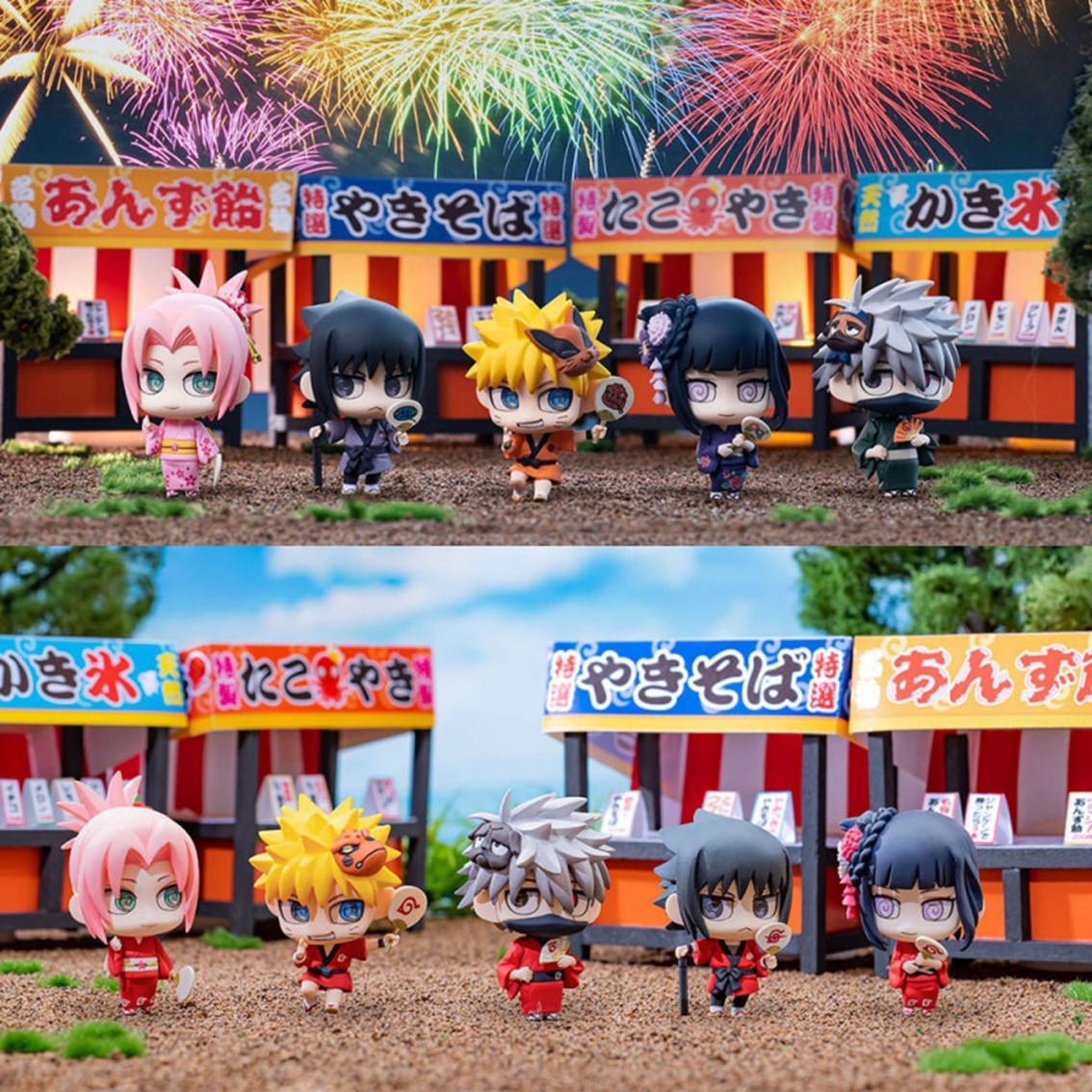 Set figuras megahouse naruto shippuden petit chara land 10th anniversary Frikytopia
