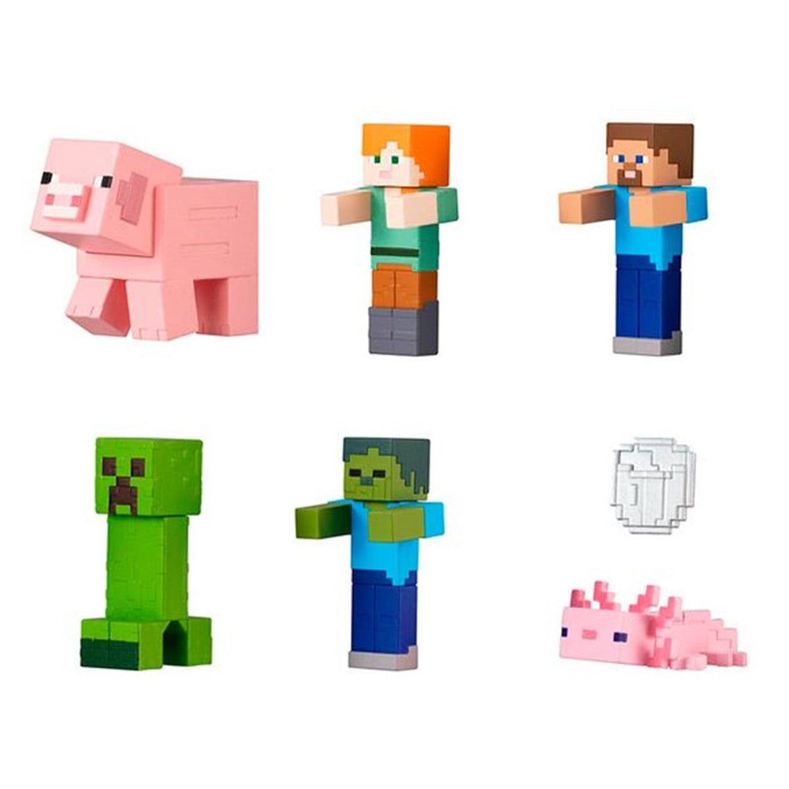 Set gashapon figuras bandai lote 40 articulos minecraft narabundesu Frikytopia