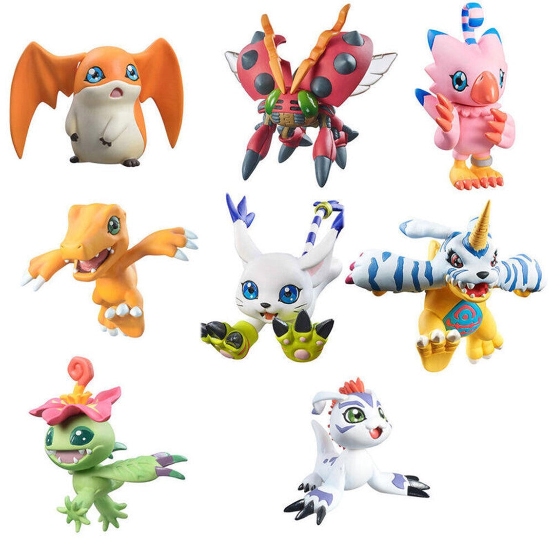 Pack 8 figuras megahouse digimon adventure digicolle series mix special